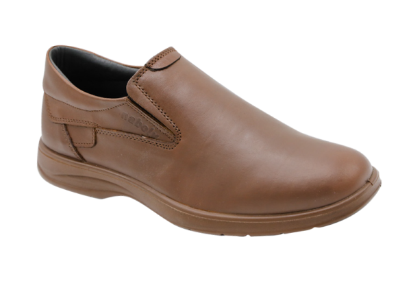 NABOLY Model 2020 side-gore slip-on dress shoe in brown