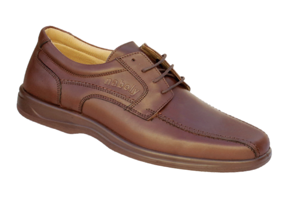 NABOLY Model 3002 classic lace-up dress shoe in brown