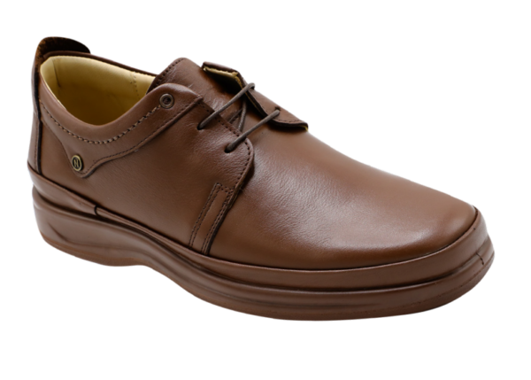 NABOLY Model 3005 apron-toe lace-up dress shoe in brown