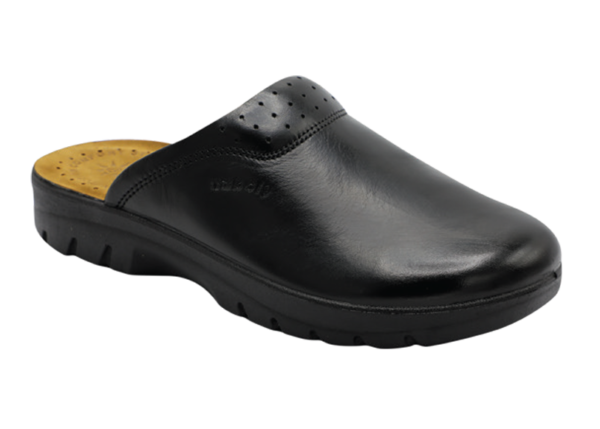 NABOLY Model 65 closed-toe slip-on clog in black