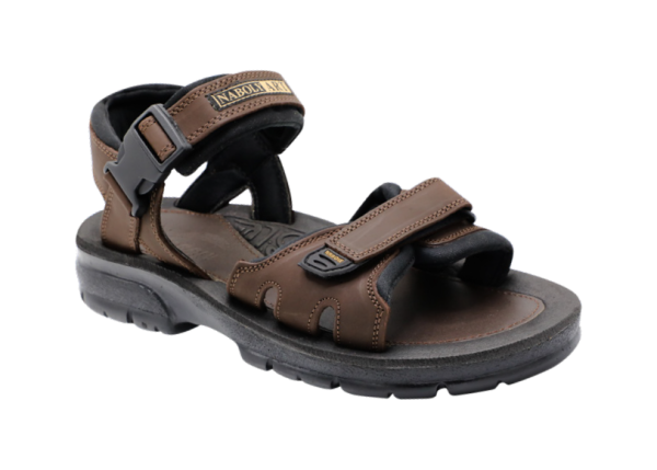 NABOLY Model 81 adjustable dual-strap sport sandal in brown