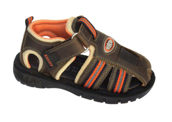 NABOLY Model 97 kids' closed-toe sport sandal in olive